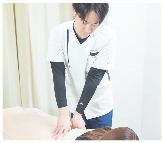 施術の模様